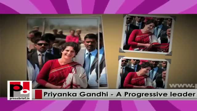 Watch Young Congress campaigner Priyanka Gandhi - energetic leader like Indira Gandhi Video
