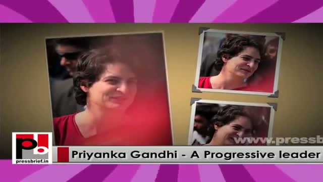 Watch Priyanka Gandhi Vadra-progressive Congress campaigner, young mass leader Video