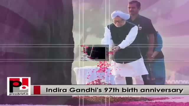 Watch Indira Gandhi remembered on her 97th birth anniversary Video
