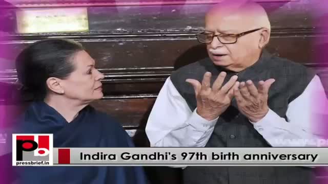 Watch Nation remembers Indira Gandhi on her 97th birth anniversary Video