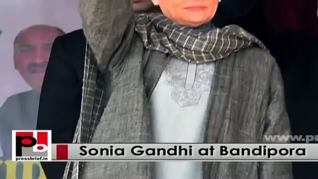 Watch J&K polls: Sonia Gandhi addresses CongressÃ¢â‚¬â„¢ election rally in Bandipora Video