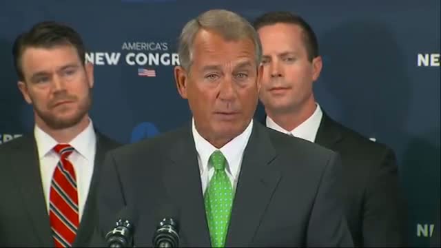 Watch  Boehner: 'We've Got a Lot of Work to Do' Video Video
