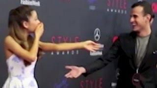 Watch Ariana Grande Funny Moments - Making Weird Sound, Tripping & Almost Falling & More Video
