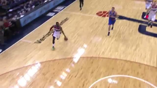 Watch NBA:  John Wall Steals for the Showtime Reverse Dunk Video