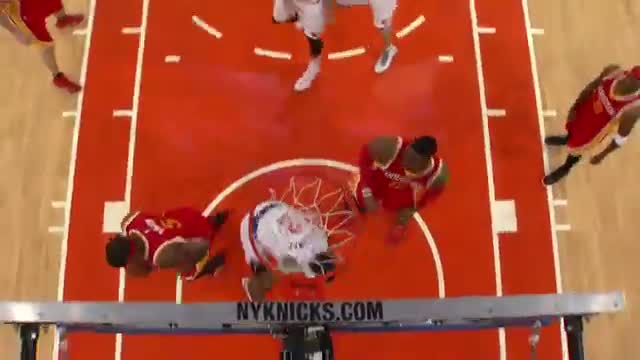 Watch NBA:  Knicks Run the Fastbreak for the Alley-Oop Finish Video