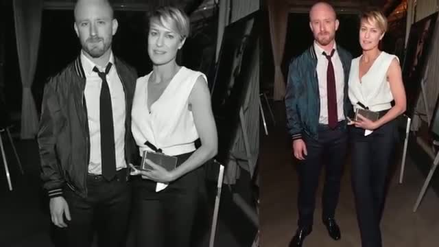 Watch Golden Globes 2015: Robin Wright Back with Ex-Fiance on Red Carpet Video Video