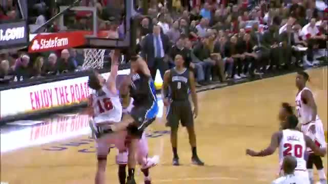Watch NBA: Nikola Vucevic Posterizes Pau Gasol Video