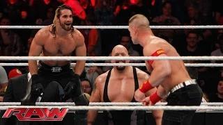 Watch John Cena vs. Seth Rollins - Lumberjack Match: WWE Raw, January 12, 2015 Video