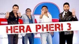 Watch Hera Pheri 3 FIRST LOOK | John Abraham, Abhishek Bachchan, Paresh Rawal, Suniel Shetty Video