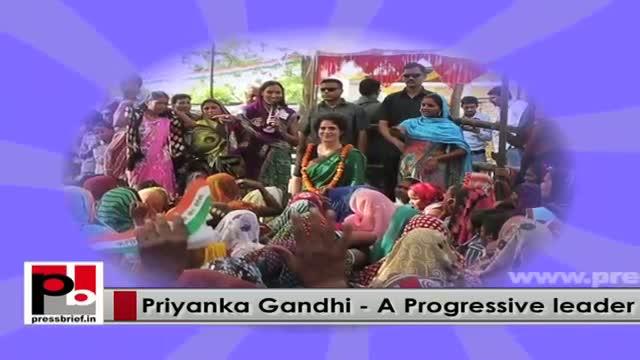 Watch Charming Congress campaigner Priyanka Gandhi Vadra - charismatic campaigner Video