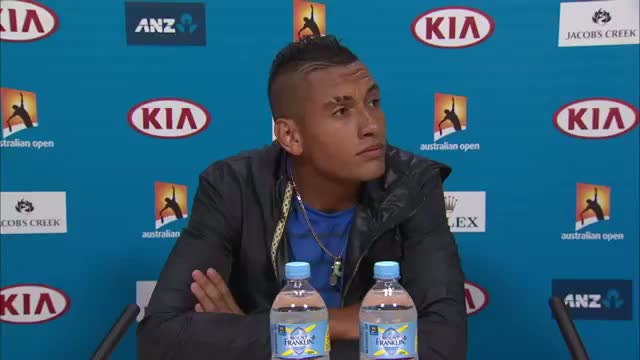 Watch Nick Kyrgios press conference - Australian Open 2015 Video