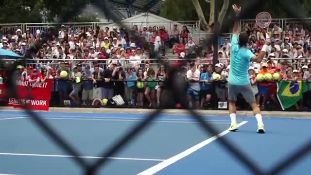 Watch Roger Federer: Training Day - Australian Open 2015 Video