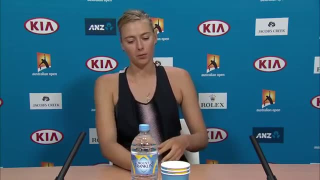 Watch Maria Sharapova press conference after her win second round - Australian Open 2015 Video