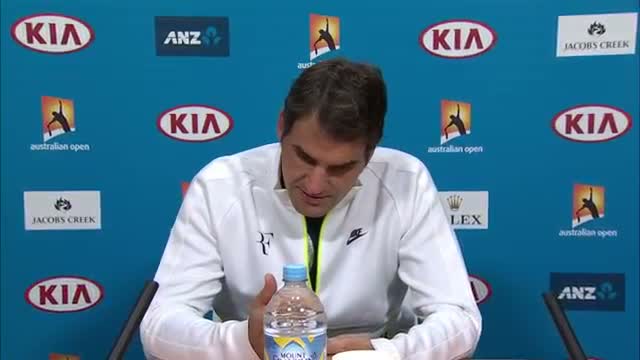 Watch Roger Federer press conference after win second round - Australian Open 2015 Video
