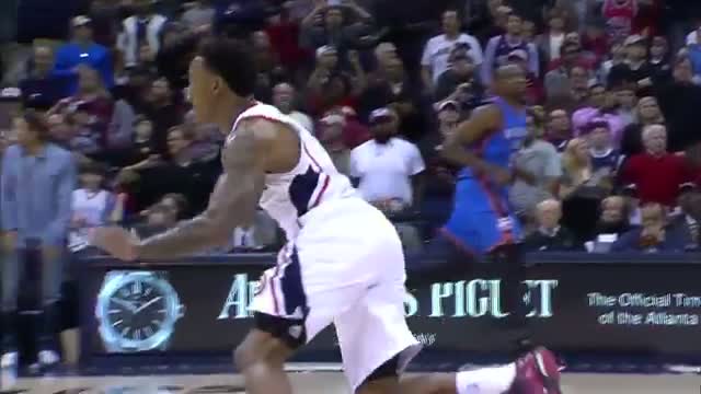 Watch NBA: Jeff Teague Strips Westbrook and Throws it Down Video