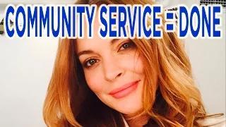 Watch Lindsay Lohan Completes Community Service Video Video