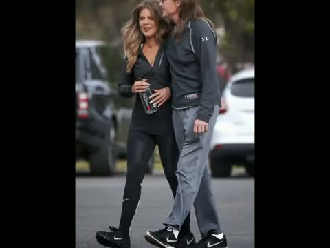 Watch Bruce Jenner tries on his daughters' favorite expression as he and Khloe Kardashian film TV show Video