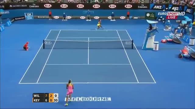 Watch Serena Williams vs Madison Keys - Amazing Point - Australian Open 2015 (SF) Video