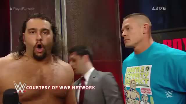 Watch WWE: John Cena gets into an altercation with Rusev Video