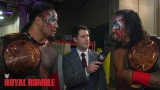 Watch The Usos celebrate a successful WWE Tag Team Championship defense Video