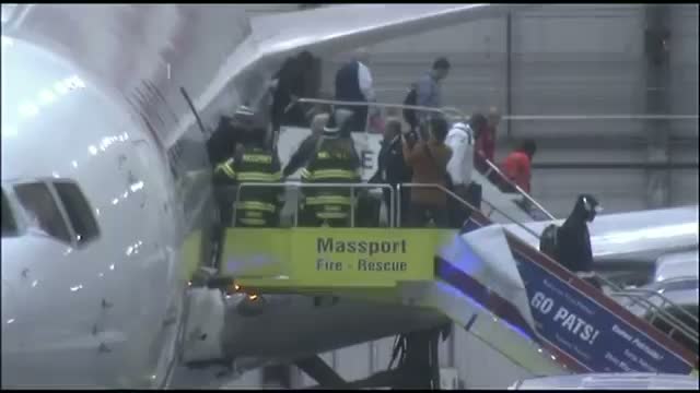 Watch Super Bowl Champs Return to Snowy Boston Video Video