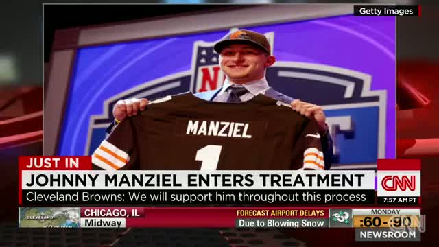 Watch Quarterback Johnny Manziel enters treatment video Video