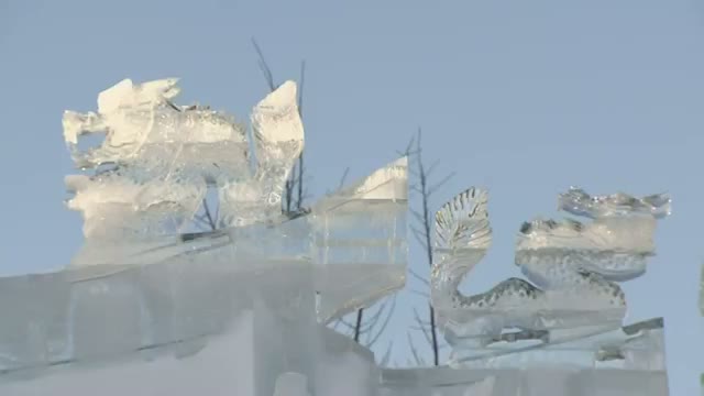 Watch Snow Sculptures on Display in Japan Video Video