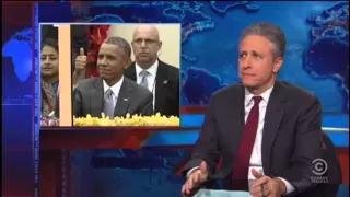 Watch Stewart Why'd Obama Skip France but Drop Everything to Visit Saudis Video
