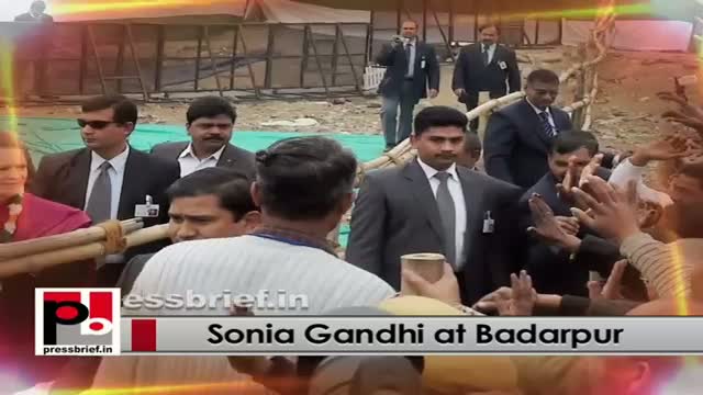 Watch Delhi polls - Sonia Gandhi speaks at Congress rally at Badarpur, slams AAP, BJP Video
