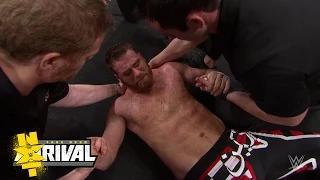Watch Sami Zayn is helped from ringside: February 11, 2015 Video
