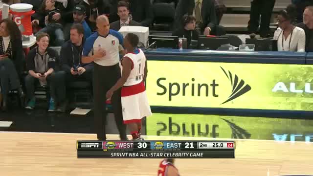 Watch NBA: Kevin Hart Duels with Mo'ne Davis During the Sprint All-Star Celebrity Game Video