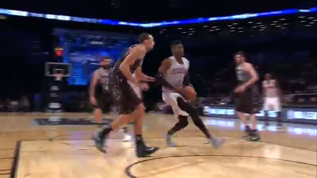 Watch NBA: Rudy Gobert Throws it Back and then Throws it Down! Video