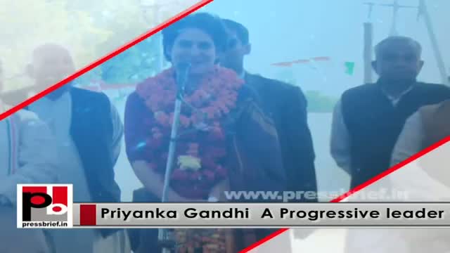 Watch Young and Charismatic Priyanka Gandhi Vadra - genuine mass leader of Congress Video