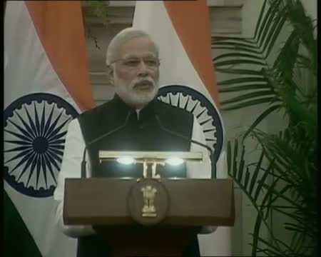 Watch PM meets Sri Lankan President at Hyderabad House Video