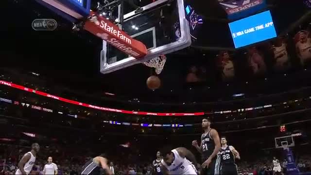Watch NBA: DeAndre Jordan Soars for the Throwdown on Top of Marco Belinelli  Video