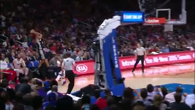 Watch NBA: Tim Duncan Drops the Nasty Dunk on DeAndre Jordan  Video