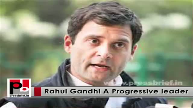 Watch Rahul Gandhi - young Congress Vice President with progressive ideas Video