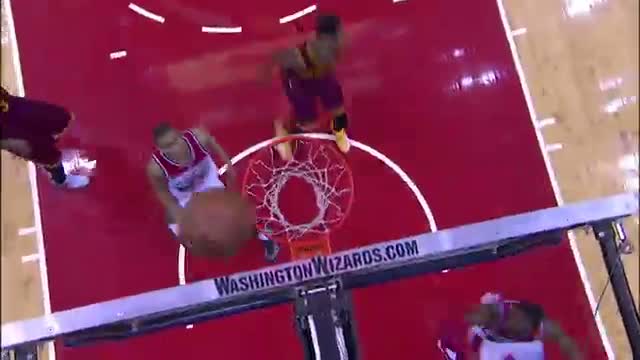 Watch NBA: Kyrie Irving Converts Amazing Reverse Layup Around Wall Video