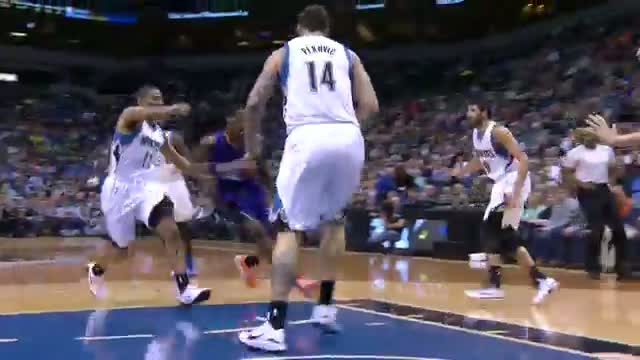 Watch NBA: Adreian Payne Block Leads to Shabazz Muhammad Circus Shot  Video