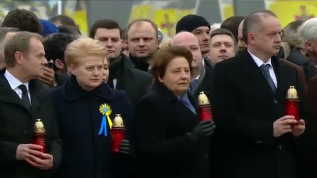 Watch Europe Marks Ukraine Uprising Anniversary  Video