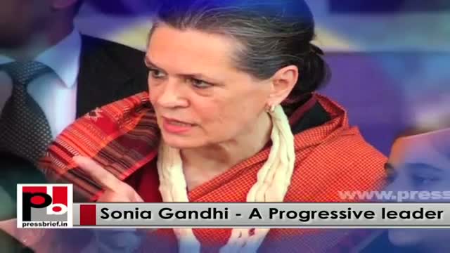 Watch Congress President Sonia Gandhi - a perfect mass leader whose main focus is peopleÃ¢â‚¬â„¢s welfare Video