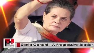 Watch Congress President Sonia Gandhi - a simple person with modern, innovative vision Video