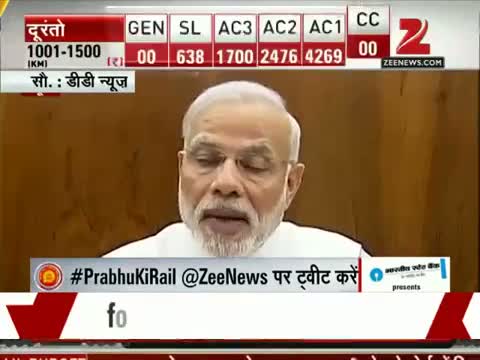 Watch PM Modi praises Suresh Prabhu's Rail Budget 2015 Video Video