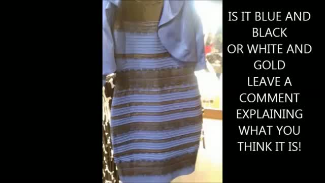 Watch WHAT COLOUR IS THE DRESS WHITE AND GOLD OR BLACK AND BLUE Video