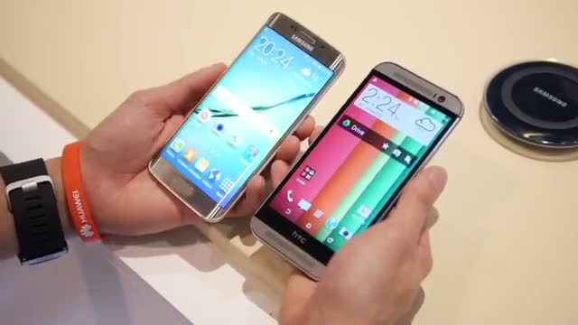 Watch Samsung Galaxy S6 edge versus HTC One M8: first look Video