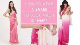 Watch How To Wear A Saree To Look Slim - Fasion Beauty Video Video