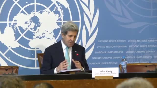 Watch Kerry Talks Ukraine, Iran, Israel in Geneva  Video