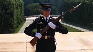 Watch Tomb of the Unknown Soldier Guard Silences Crowd After Laughter is Heard. Video
