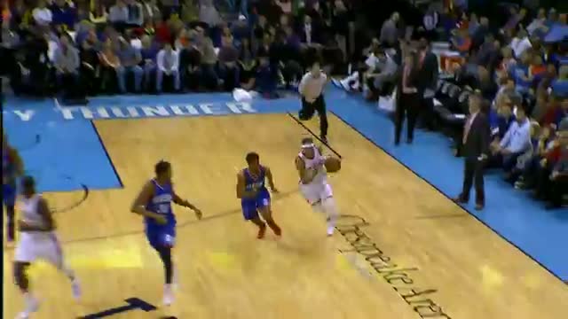 Watch NBA: Russell Westbrook Goes Coast-to-Coast for the Nasty Two-Handed Slam Video
