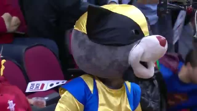 Watch NBA: Houston's Distracting Super Heroes!! Video